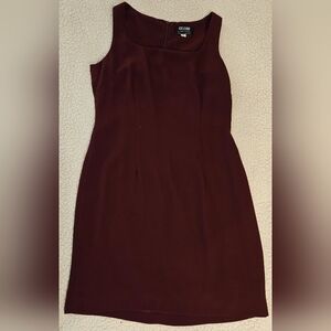 Elegant Burgundy Dress